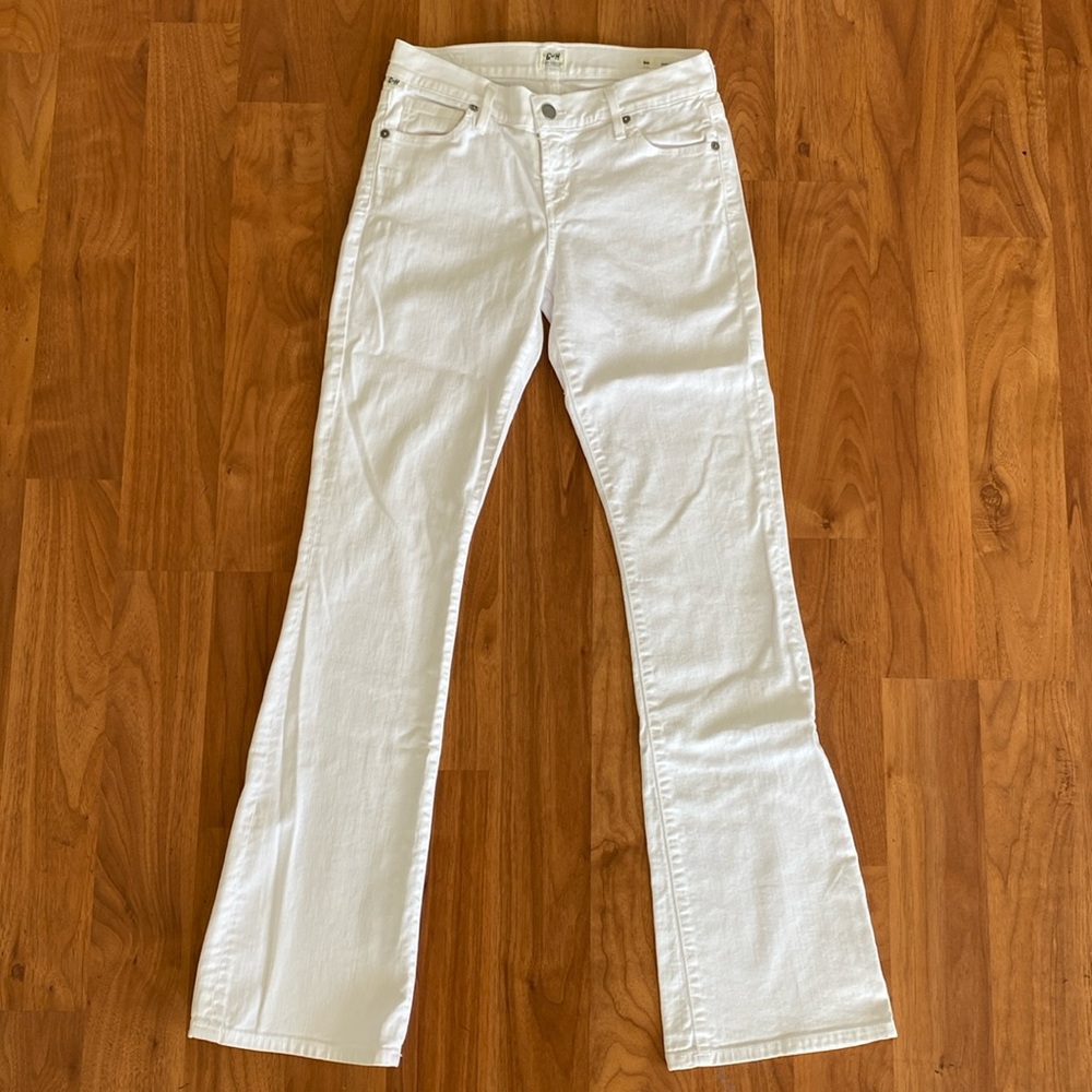 ❤️ Citizens of Humanity White Dita Petite Bootcut Jeans Size 26 NWOT